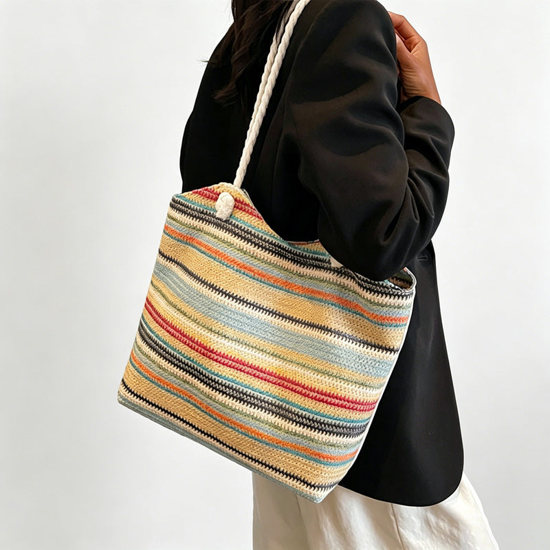 Everday Striped Tote Bag