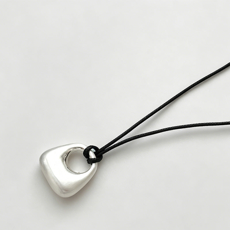 Modern Stylish Mini Bag Lock Copper Necklace