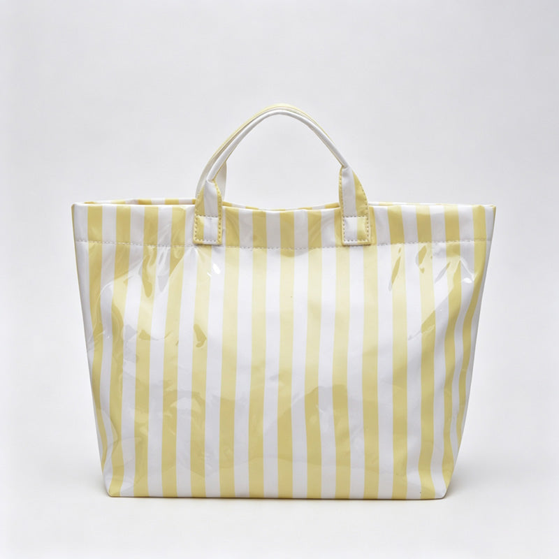 Striped Market Tote Bag