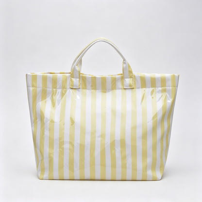 Striped Market Tote Bag