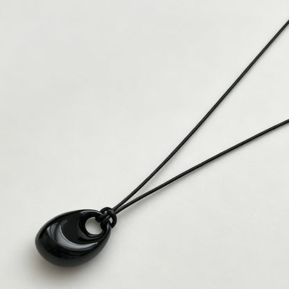 Geometric Bean Necklace