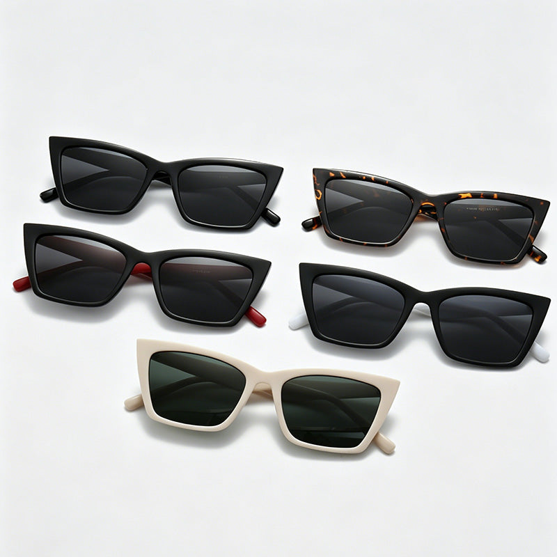 Cat Eye Square Punk PC TAC Protective Sunglasses