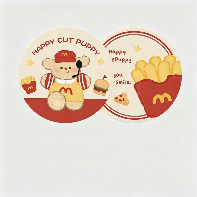 Round Car Coaster 2PCS Set