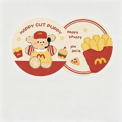 Round Car Coaster 2PCS Set