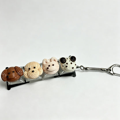 Four-Key Snack Food Fidget Keychain