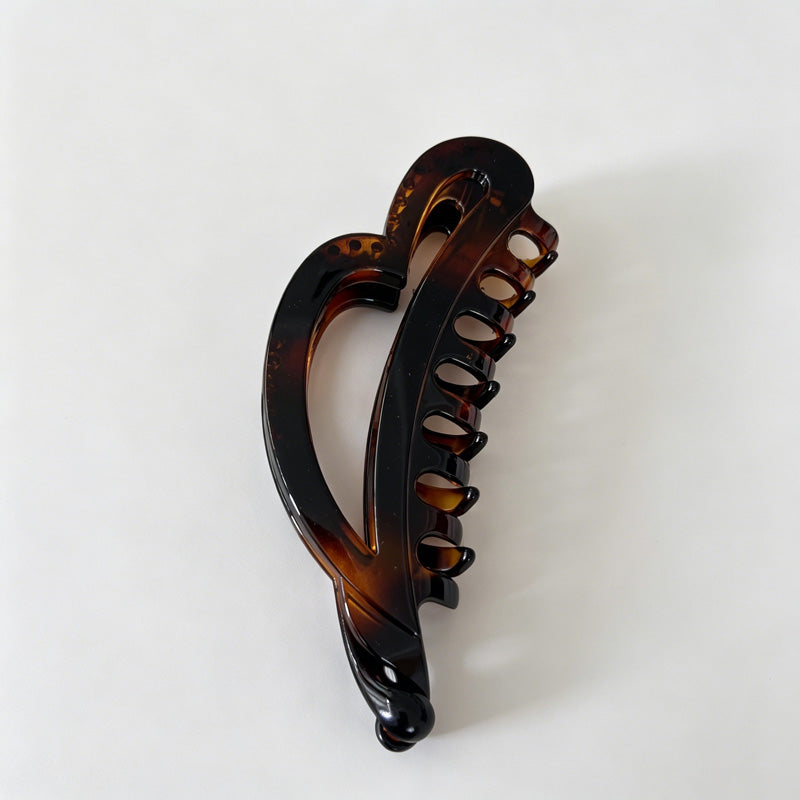 Irregular Heart Acrylic Hair Claw Clip