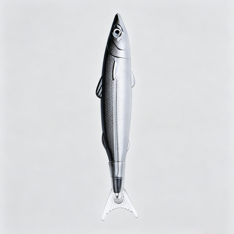 Fish Shaped Pull Cap Ballpoint Pen
