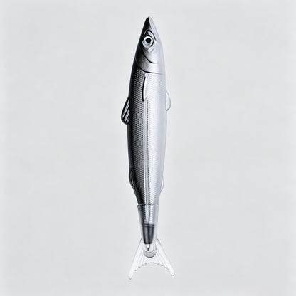 Fish Shaped Pull Cap Ballpoint Pen