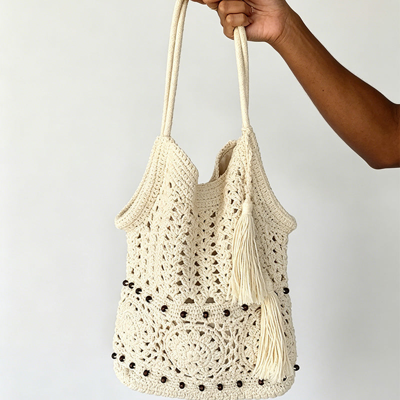 Open Weave Shoulder Bag