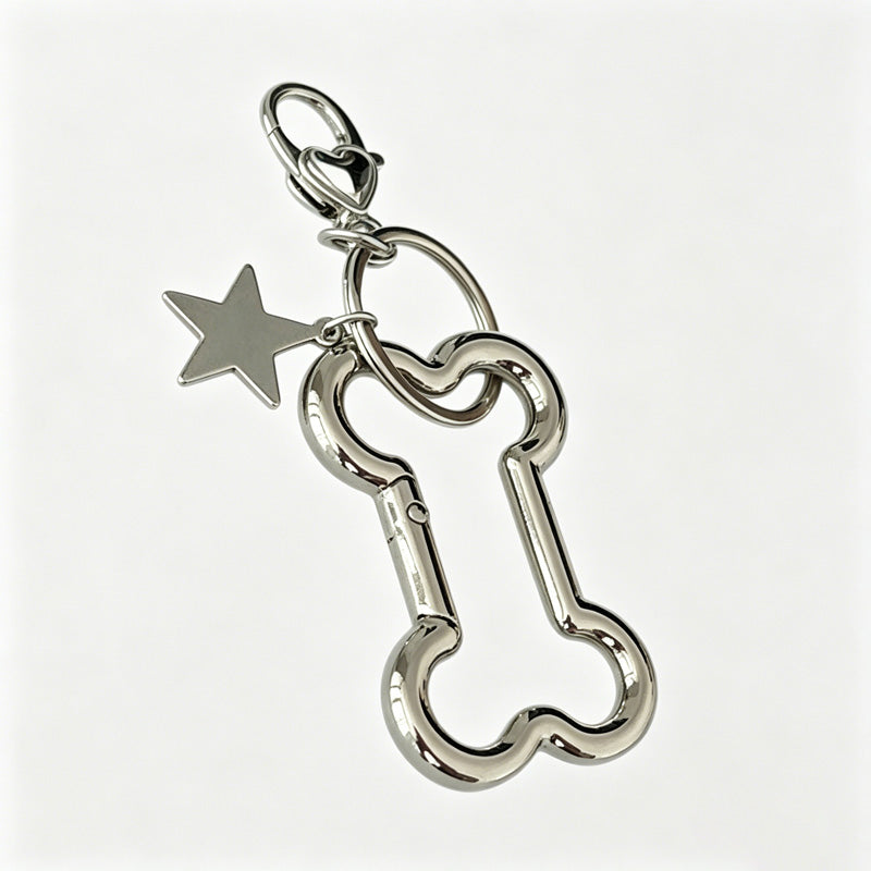 Bone Shape Keychain Bag Charm
