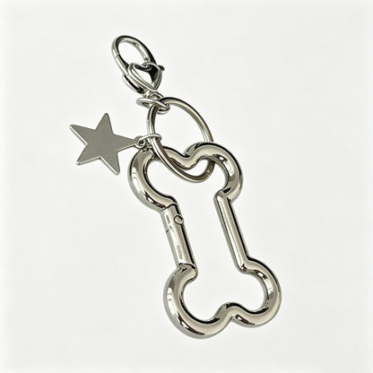 Bone Shape Keychain Bag Charm
