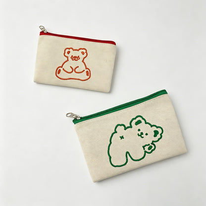 Bear Zipper Mini Pouch