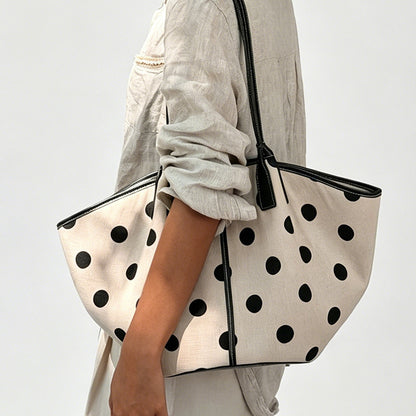 Polka Dot Bowler Bag