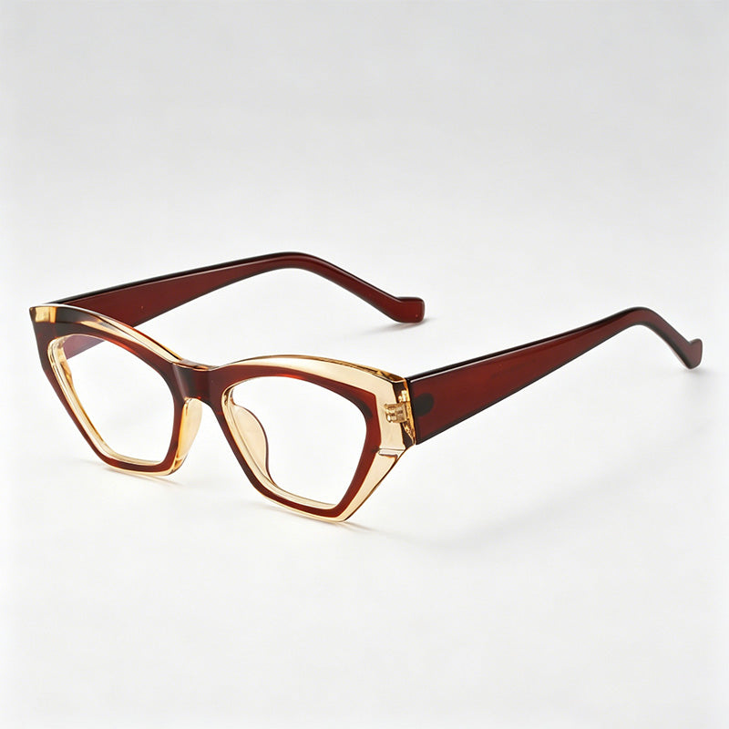 Trendy Small Angular Cat Eye PC Fashion Sunglasses