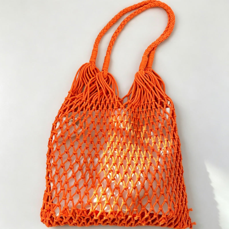 Mesh Drawstring Tote Bag