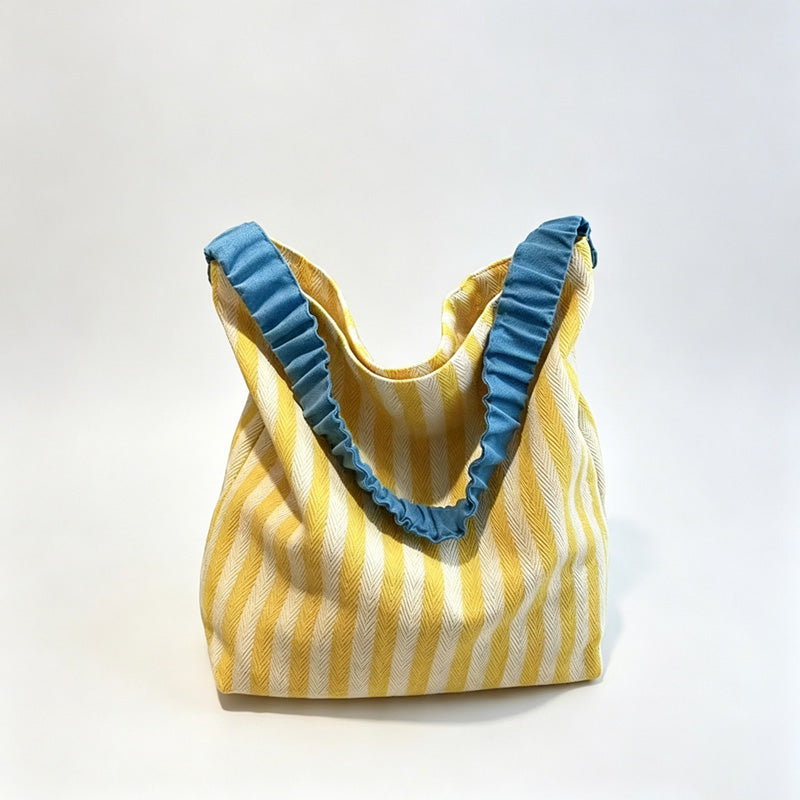 Striped Rope Tote Bag