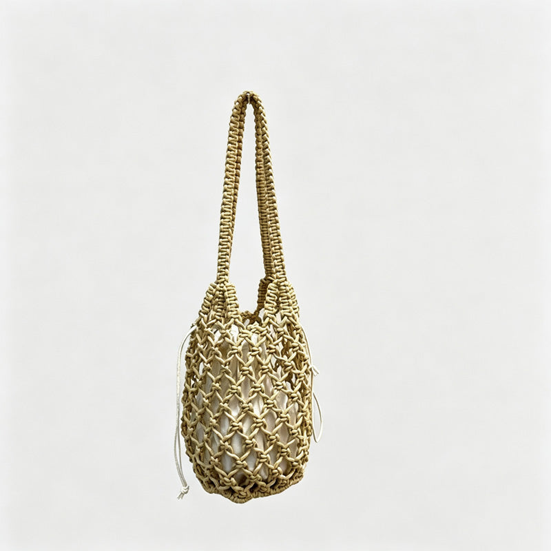 Beaded Crochet Shoulder Bag