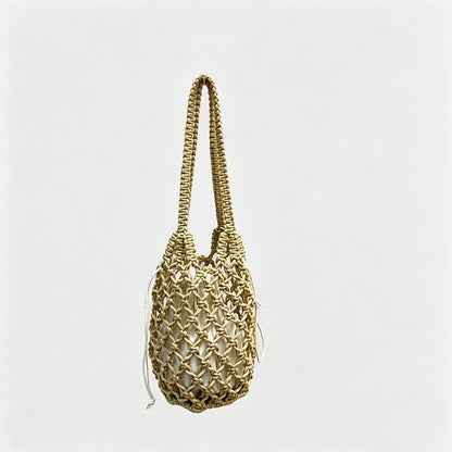 Beaded Crochet Shoulder Bag