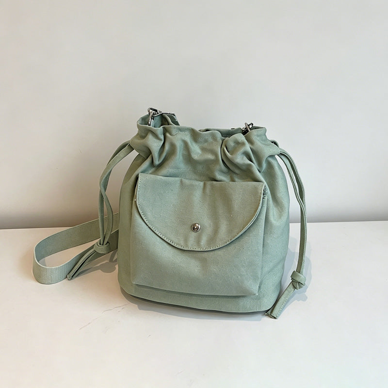 Everyday Drawstring Bucket Bag