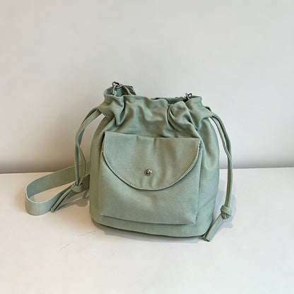 Everyday Drawstring Bucket Bag