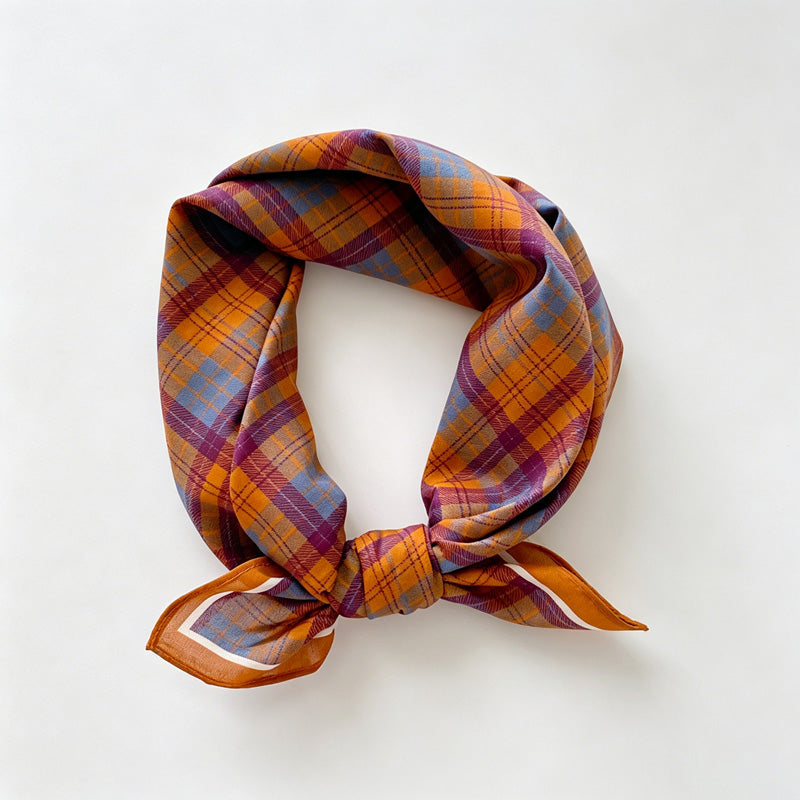 Stripe Gride Print Bandana