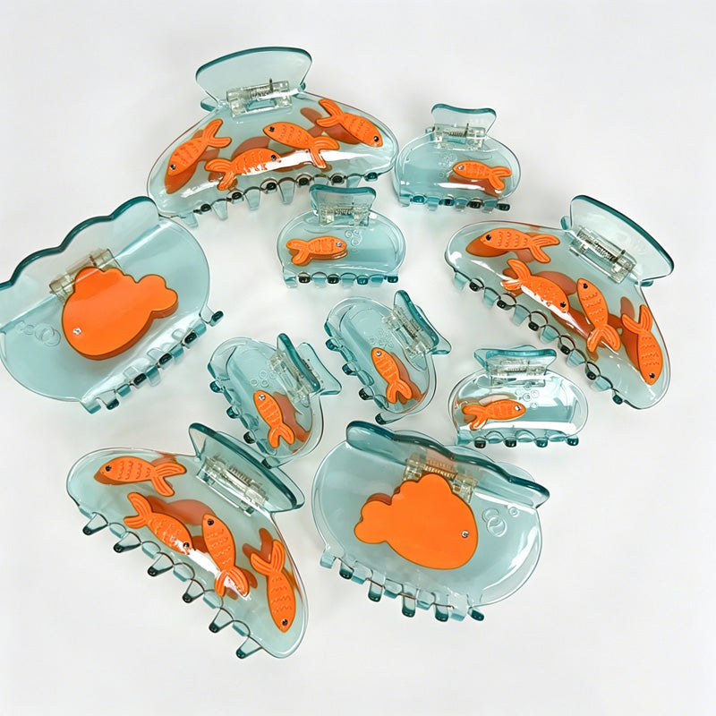 Goldfish Acetate Hair Claw Clips