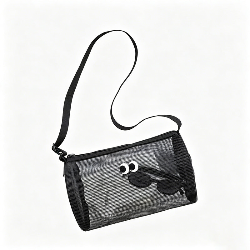Breathable Mesh Swim Crossbody Storage Shoulder Bag