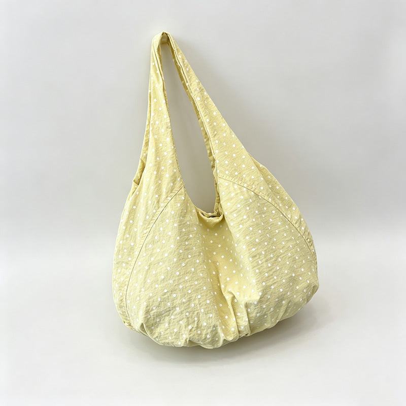 Polka Dot Large Capacity Hobo Tote Bag