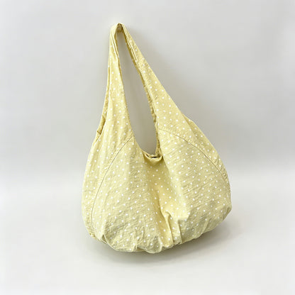 Polka Dot Large Capacity Hobo Tote Bag