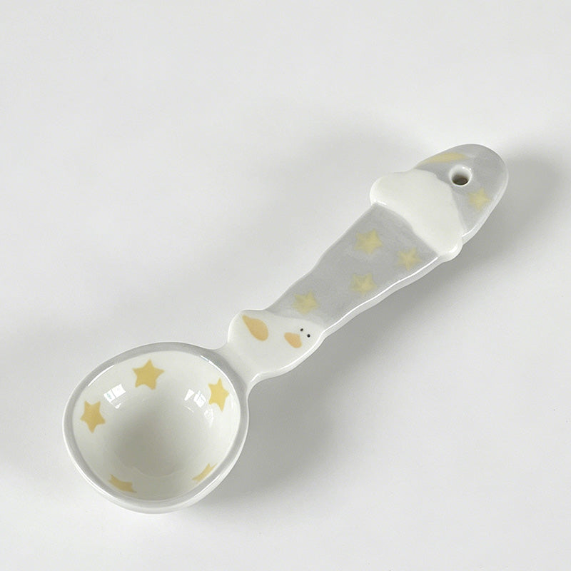 Textured Premium Lovely Hand-Painted Ceramic Spoon