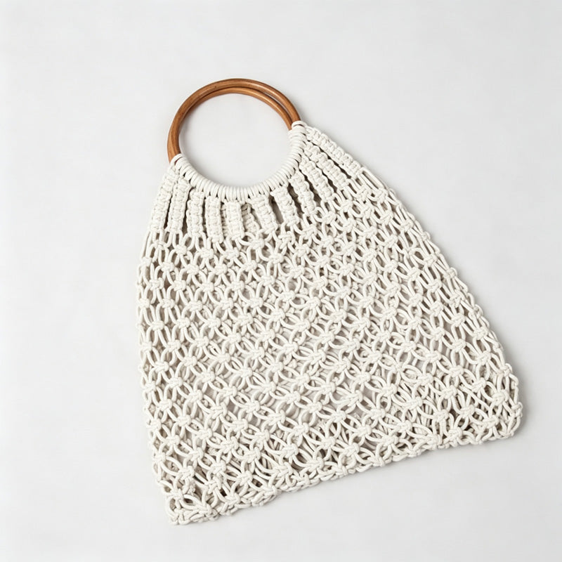 Ring Handle Mesh Bag
