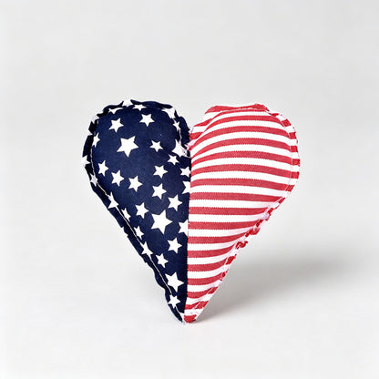 American Independence Day Star Stripe Heart Ornament