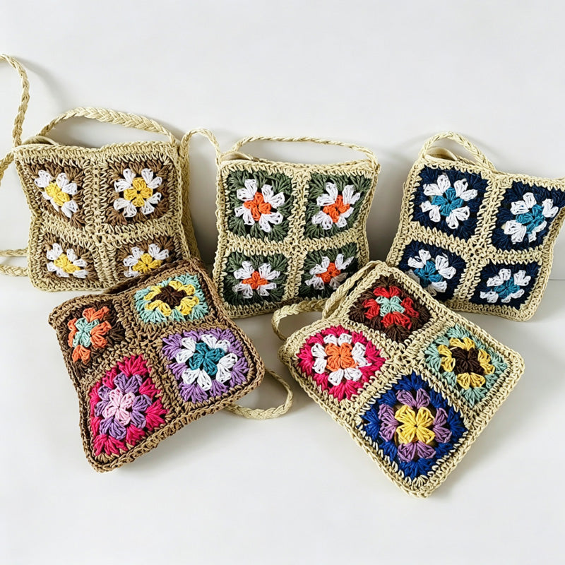 Flower Square Crossbody Bag