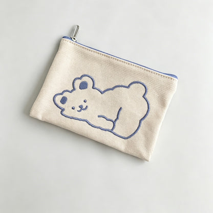 Mini Zipper Cloud Bear Pouch