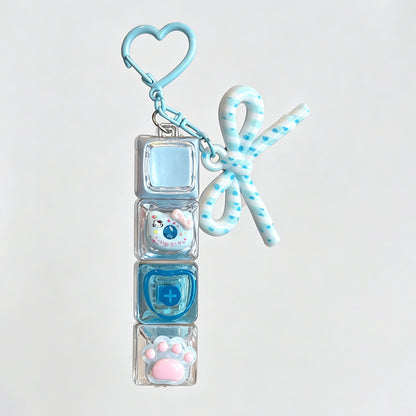 Bow Fidget Bag Charm Keychain