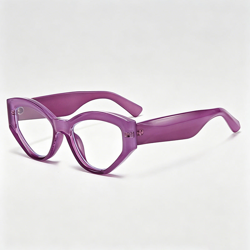 Trendy Irregular Cat Eye Glasses