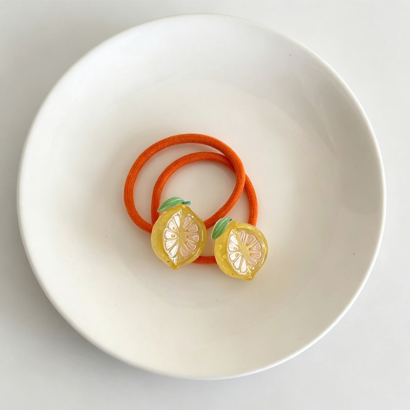 2 Colorful Jelly Hair Tie