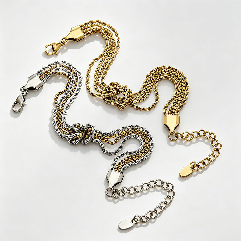 Aesthetic Modern Robust Polished Link Bracelet