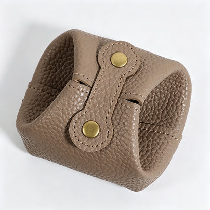 Mini Pebbled PU Snap Coin Purse