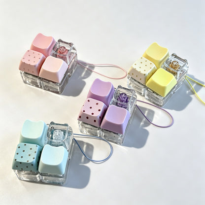 Two-Key Fidget Cat Keychain