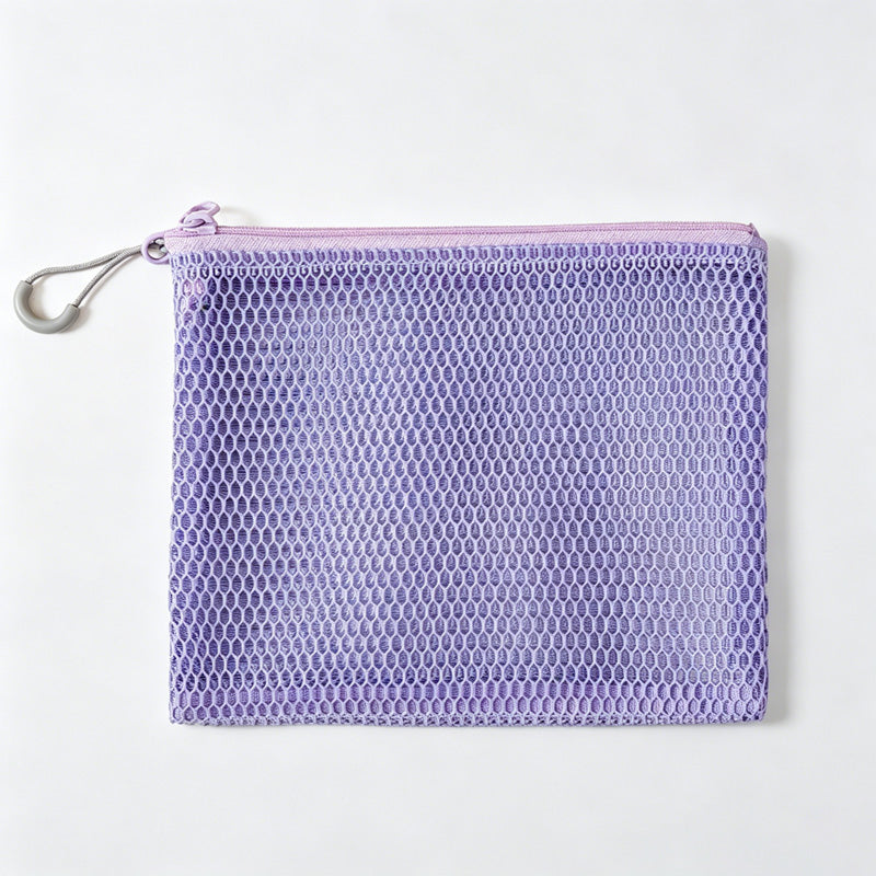Mesh Zipper Storage Pouch