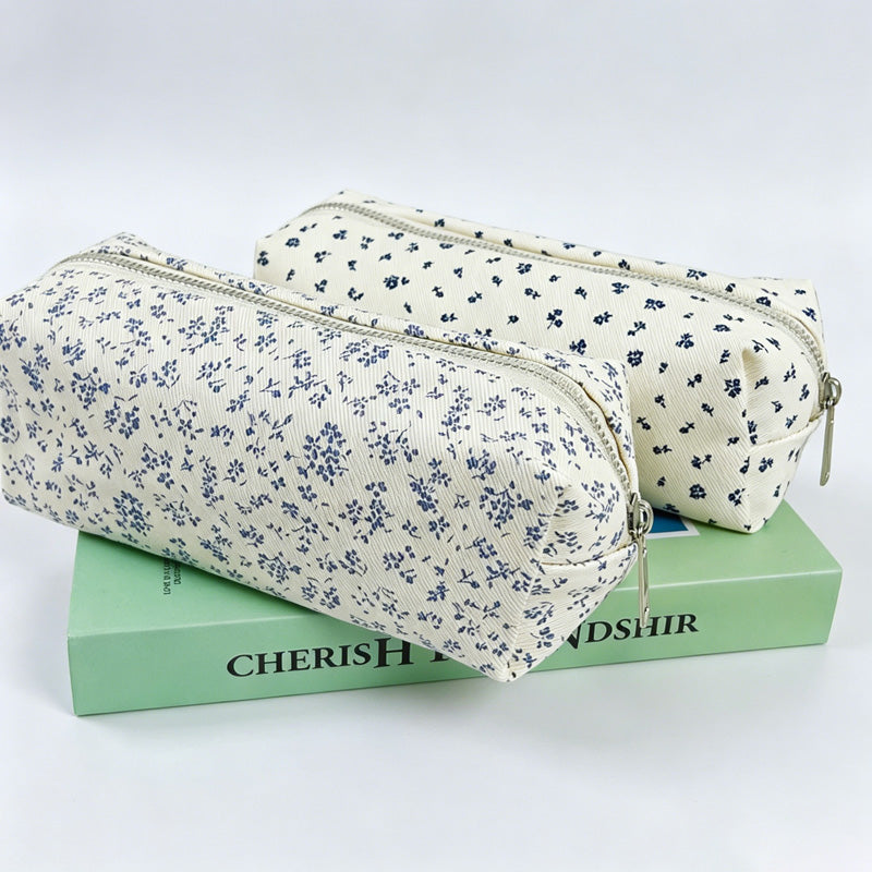 Floral Canvas Pencil Case