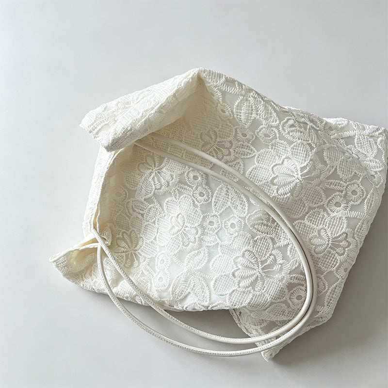 Boho Polyester Cotton Hollow Embroidery Shoulder Bag