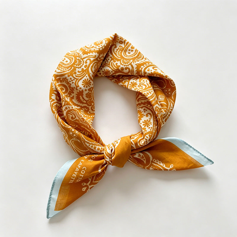 Multi Print Square Bandana Scarf
