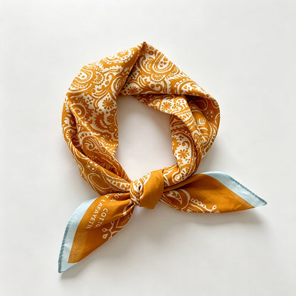 Multi Print Square Bandana Scarf