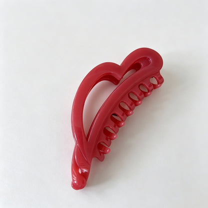 Minimalist Irregular Heart Acrylic Banana Hair Clip