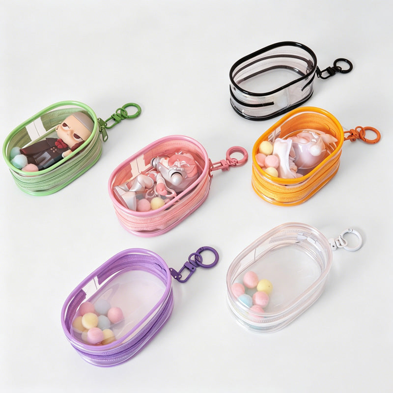 Soft Storage Pouch Keychain
