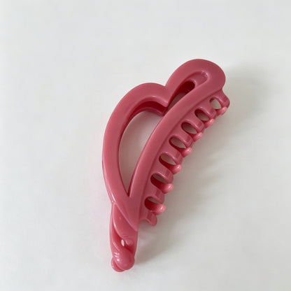 Minimalist Irregular Heart Acrylic Banana Hair Clip