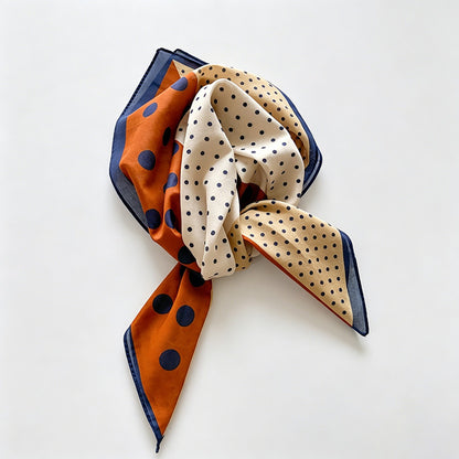 Polka Dot Square Bandana Scarf