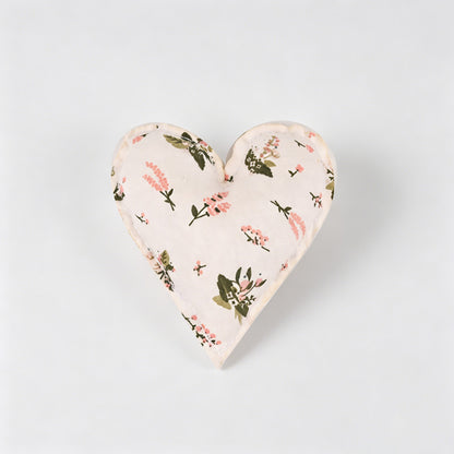 Plaid Dot Print Stuffed Heart Ornament